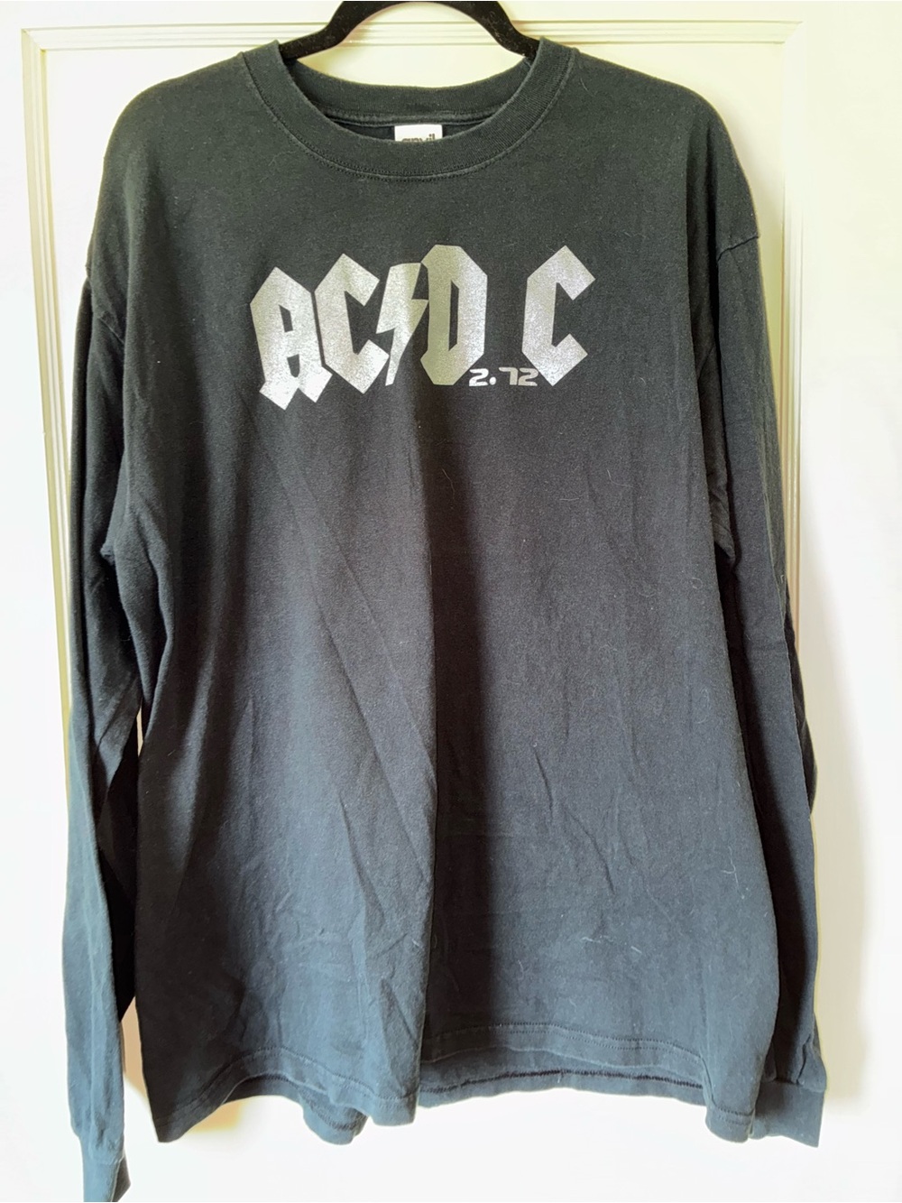 Vtg AC/DC Anvil T-Shirt Men's XL Black Long Sleeve 2004 Don’t Be A Jerk